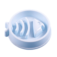 Comedouro Lento Jambo Pet Fish Azul para Gatos