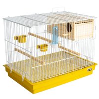 CRIADEIRA CALOPSITA BRANCA COM ACESSORIOS AMARELO