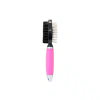 Escova Dupla Germanhart Gel G Rosa para Cães e Gatos