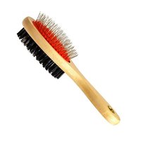 ESCOVA DUPLA PRO G CABO DE MADEIRA BOM AMIGO