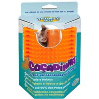 Escova Massageadora Truqys Pet Coçadinha Laranja para Gatos