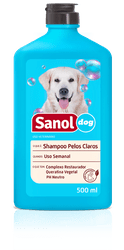 SANOL DOG SHAMPOO PELOS CLAROS 500ML