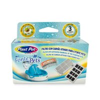 FILTRO CARVAO ATIVADO FONTE PETS C/ 3 PLAST PET