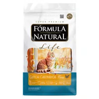 Ração Fórmula Natural Life para Gatos Castrados Sabor Frango 1Kg
