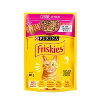 Sachê Friskies para Gatos Adultos Sabor Carne ao Molho 85g