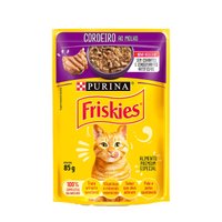 Sachê Friskies para Gatos Adultos Sabor Cordeiro ao Molho 85g