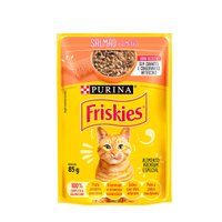 Sachê Friskies para Gatos Adultos Sabor Salmão ao Molho 85g