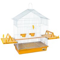 GAIOLA CALOPSITA AMARELA TETO ARAMADO