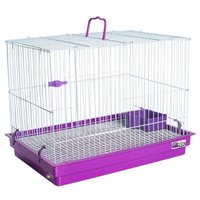 GAIOLA COELHO TETO RETO LILAS