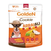 Golden Cookie Arraiau Cães Adultos Raças Pequenas sabor Milho e Coco 350g