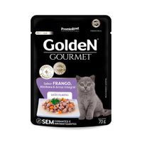 Sachê Golden Gourmet para Gatos Filhotes Sabor Frango 70g