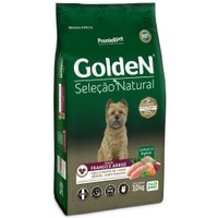 Ração Golden Seleção Natural para Cães Sênior Raças Pequenas Sabor Frango e Arroz 3Kg