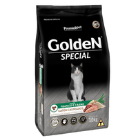 Ração Golden Special para Gatos Castrados Sabor Frango e Carne 3Kg