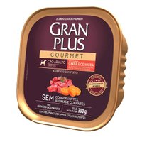 Patê Gran Plus Gourmet para Cães Adultos Sabor Carne e Cenoura 300g