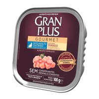Patê Gran Plus Gourmet para Gatos Castrados Sabor Frango 100g