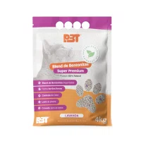 Areia Higiênica P3T Bentonita Premium Lavanda para Gatos 4Kg