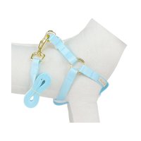 GUIA PEITORAL AMERICANO AZUL BEBE G BONITO PRA CACHORRO