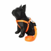 GUIA PEITORAL AMERICANO LARANJA NEON P GUAU GUAY