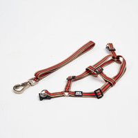 Guia Peitoral Americano para Cães PP Bege e Vermelho Petnautas