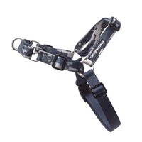 Guia Peitoral Cachorreiros Anti Puxão Camuflada Cinza para Cães P