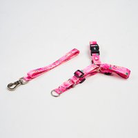 Guia Peitoral Antipuxão para Cães M Foguete Rosa Petnautas