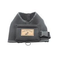 GUIA PEITORAL HUG ALL BLACK PRETO P KING OF DOGS