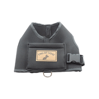 GUIA PEITORAL HUG ALL BLACK PRETO PP KING OF DOGS