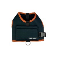 GUIA PEITORAL HUG BROWN E PRETO P KING OF DOGS