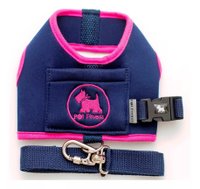 GUIA PEITORAL N4 MARINHO/PINK PET FINESS