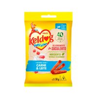 Bifinho Keldog Mini Bites para Cães Sabor Carne e Leite 50g