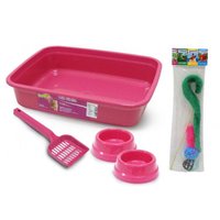 KIT GATO PRIME TOP ROSA 7PCS POWERPETS