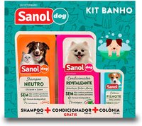 KIT SANOL DOG DE SHAMPOO, COLONIA E CONDICIONADOR