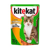 Sachê Kitekat para Gatos Sabor Frango ao Molho 70g