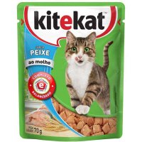 Sachê Kitekat para Gatos Sabor Peixe ao Molho 70g