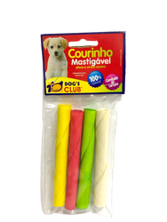 Osso Courinho Mastigável Palito Colorido Dogs Club - 4 Unidades