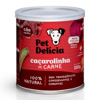 Patê Pet Delícia Natural para Cães Adultos Sabor Caçarolinha de Carne 320g