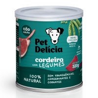 Patê Pet Delícia Natural para Cães Sabor Cordeiro com Legumes 320g