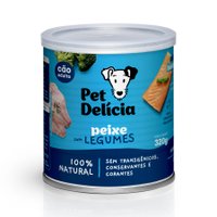 Patê Pet Delícia Natural para Cães Sabor Peixe com Legumes 320g