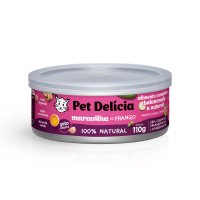 Patê Pet Delícia Natural para Gatos sabor Maravilha de Frango 110g