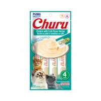 Petisco Churu para Gatos sabor Galinha com Caranguejo com 4 unidades 56g