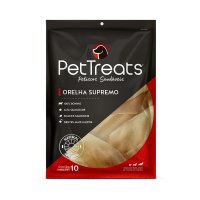 Petisco Natural PetTreats Orelha Supremo para Cães 10un