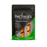 Petisco Natural PetTreats Colágeno Espiral para Cães 2un