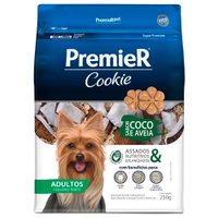 Petiscos Premier Cookie para Cães Adultos Raças Pequenas Coco e Aveia 250g