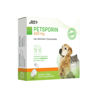 PetSporin 600mg Mundo Animal 12 comprimidos