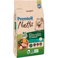Ração Premier Nattú para Cães Adultos Raças Pequenas Sabor Frango e Abóbora 10,1Kg