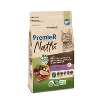 Ração Premier Nattú para Gatos Castrados sabor Mandioca 1,5Kg