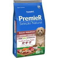 Ração Premier Seleção Natural para Cães Adultos Raças Pequenas Sabor Frango Korin com Batata Doce 10,1Kg
