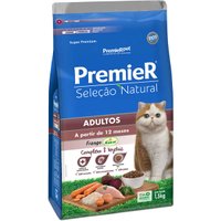 Ração Premier Seleção Natural para Gatos Adultos Sabor Frango 1,5Kg