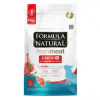 Ração Fórmula Natural Freshmeat Sensitive para Cães Adultos Raças Pequenas e Mini Sabor Cordeiro e Mandioca 2,5Kg