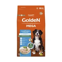 Ração Golden Mega para Cães Adultos Raças Grandes Sabor Frango e Arroz 15Kg